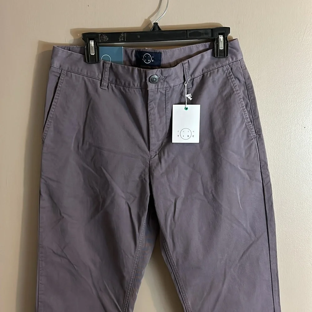 Even Tide Straight‎ Leg Pale Purple Chino Pants